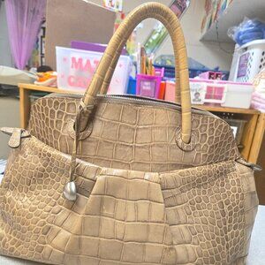 Furla leather shoulder handbag